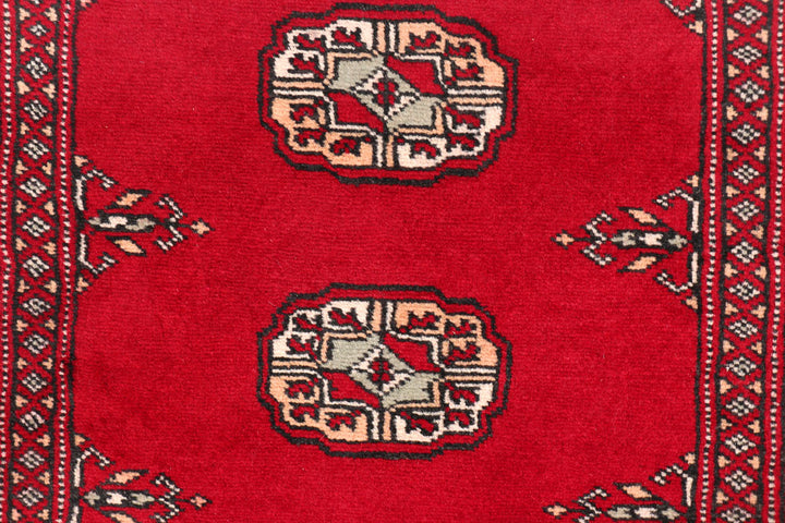 Dark Red Bokhara 2' 7 x 12' 3 - No. 46978 - ALRUG Rug Store