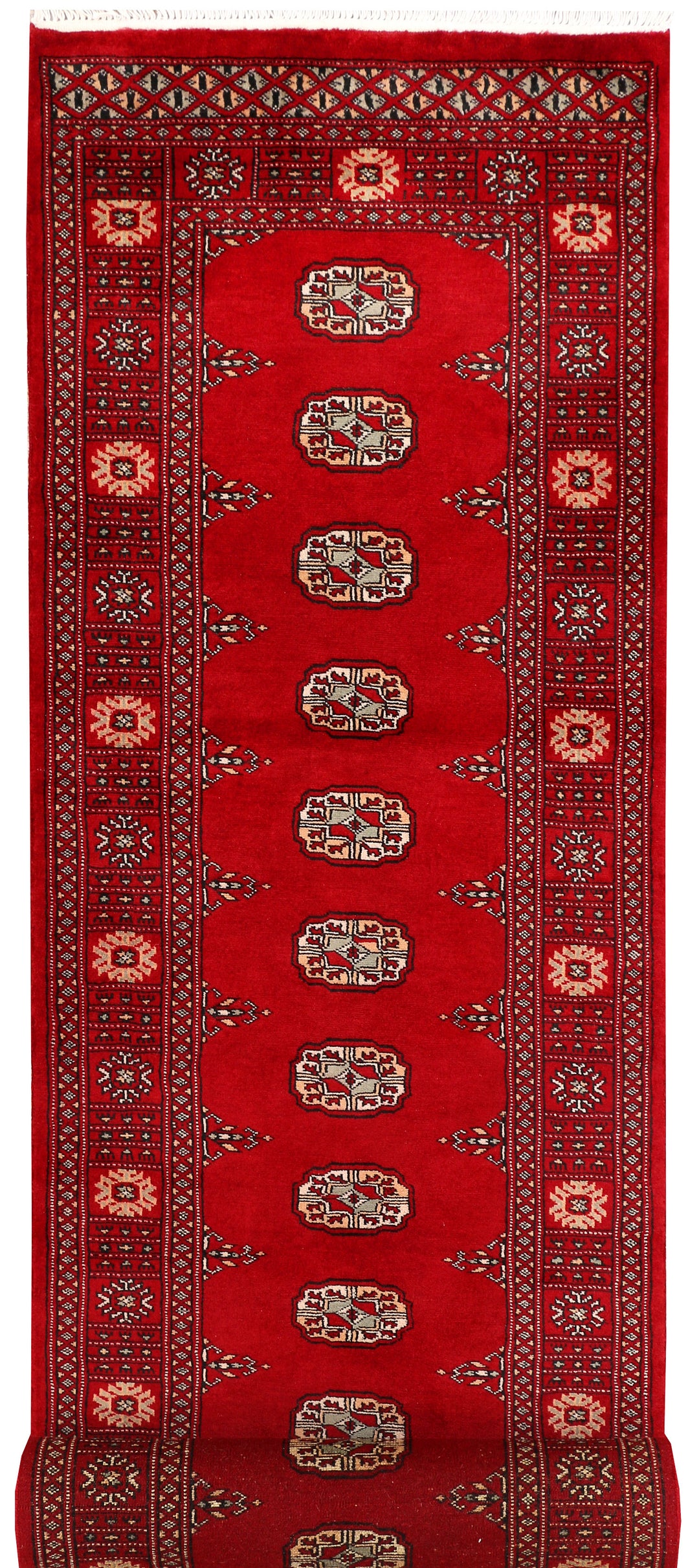 Dark Red Bokhara 2' 7 x 12' 3 - No. 46978 - ALRUG Rug Store