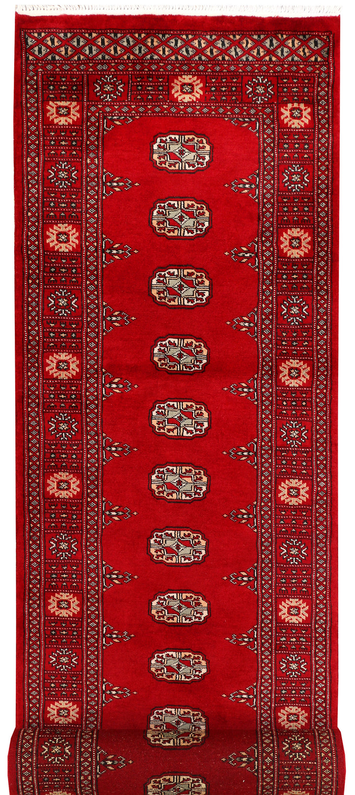 Dark Red Bokhara 2' 7 x 12' 3 - No. 46978 - ALRUG Rug Store