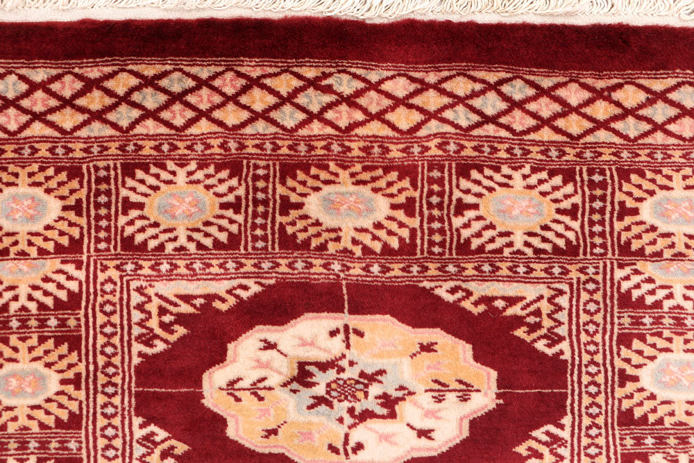 Maroon Bokhara 2' 7 x 11' 11 - No. 46980 - ALRUG Rug Store