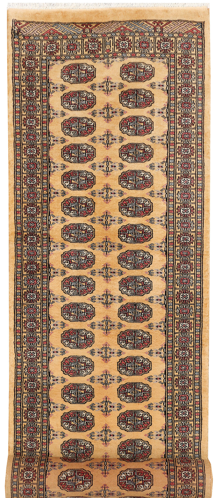 Moccasin Bokhara 2'  7" x 11'  10" - No. QA84122