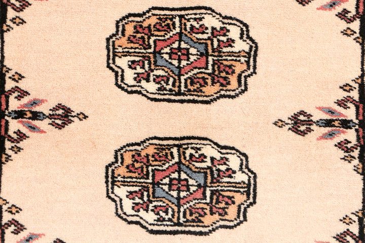 Bisque Bokhara 2' 8 x 12' 6 - No. 46984 - ALRUG Rug Store