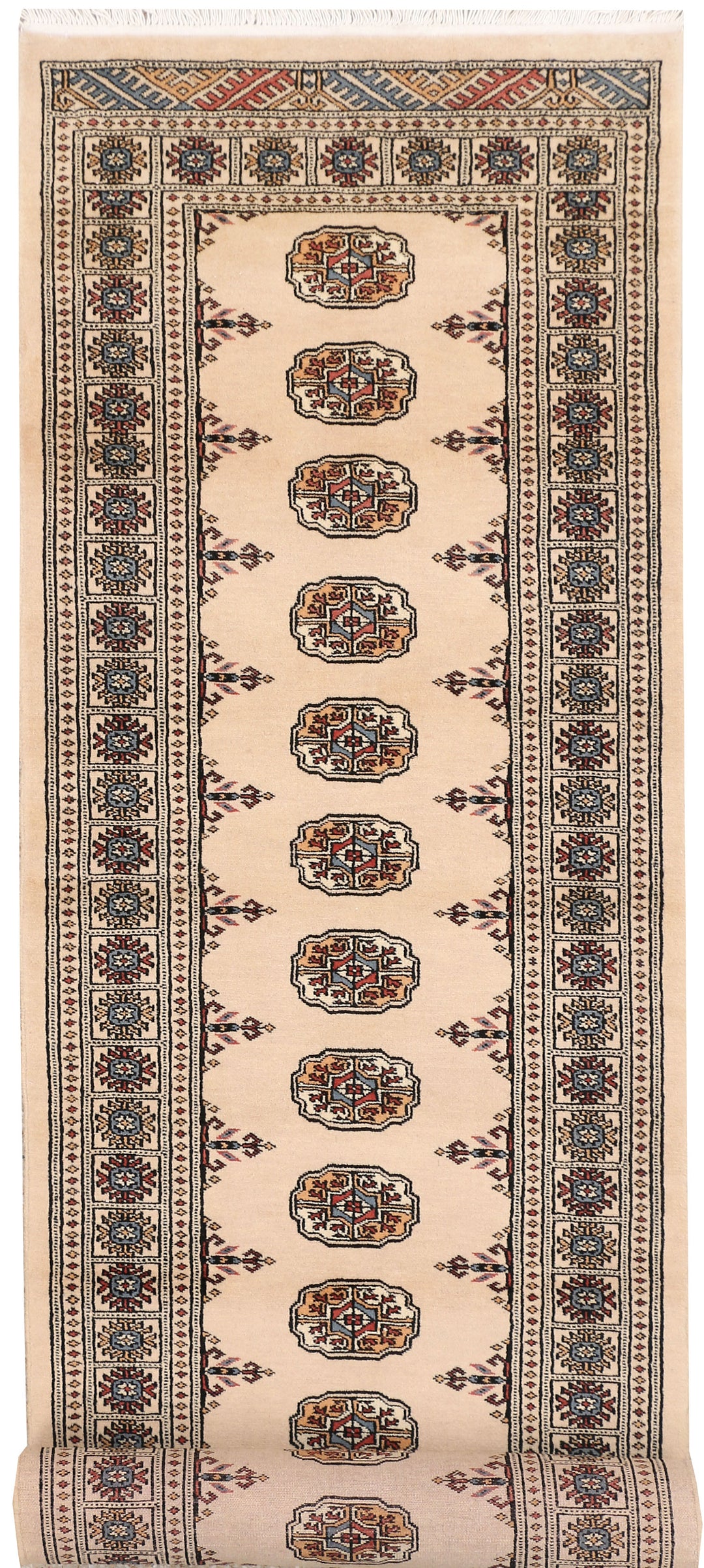 Bisque Bokhara 2' 8 x 12' 6 - No. 46984 - ALRUG Rug Store