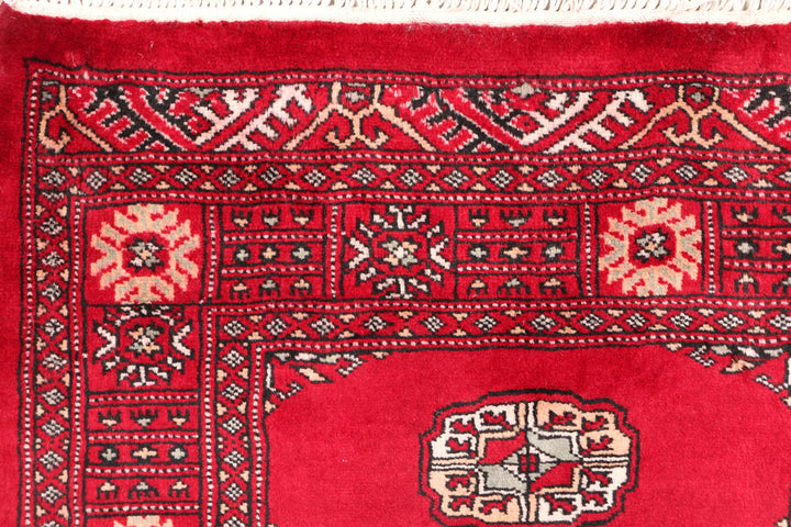 Red Bokhara 2' 6 x 13' 1 - No. 46989 - ALRUG Rug Store
