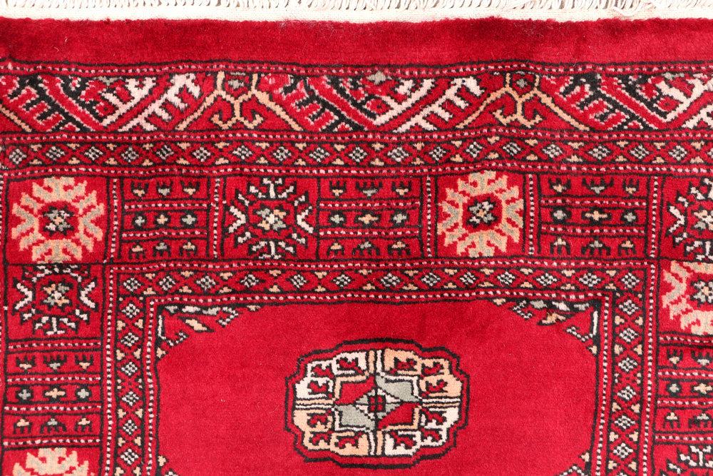 Red Bokhara 2' 6 x 13' 1 - No. 46989 - ALRUG Rug Store