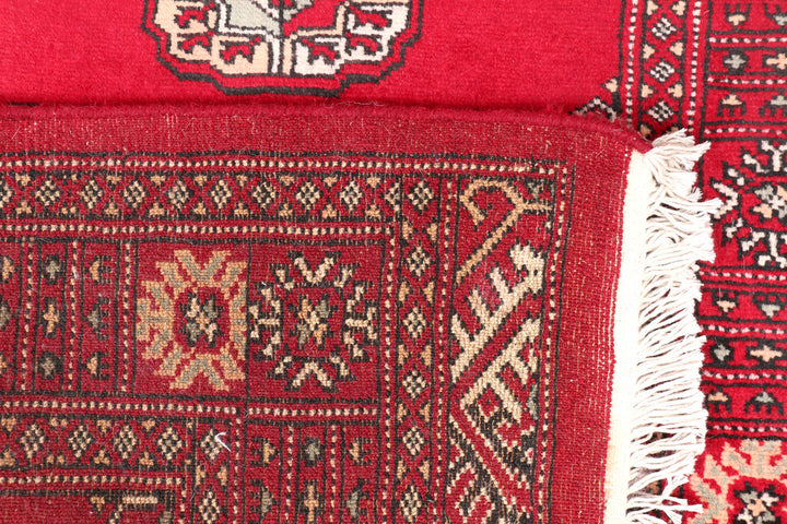 Red Bokhara 2' 6 x 13' 1 - No. 46989 - ALRUG Rug Store
