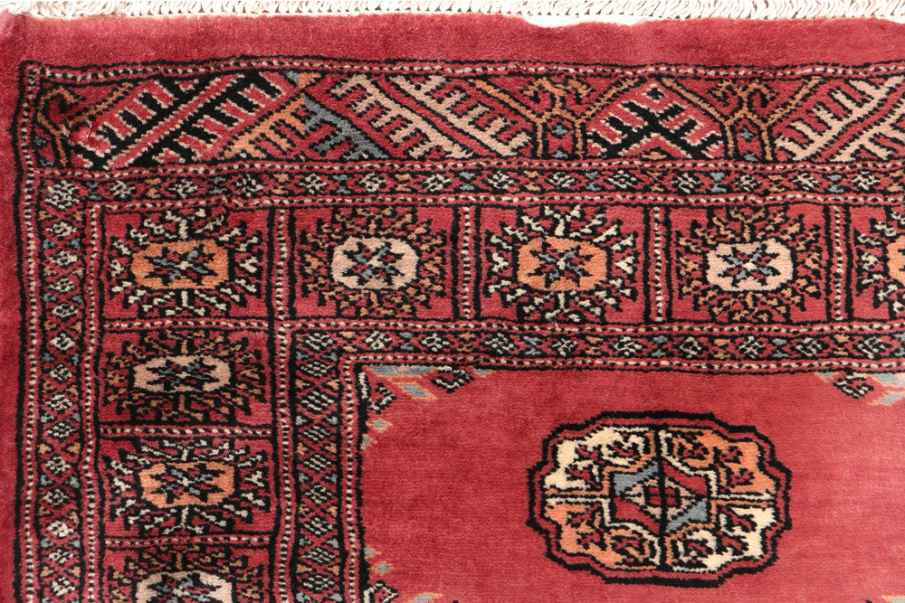 Indian Red Bokhara 2' 7 x 13' 9 - No. 47007 - ALRUG Rug Store