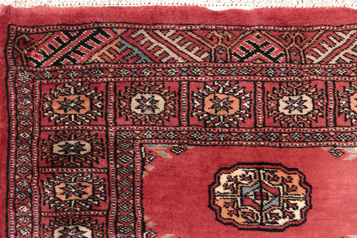 Indian Red Bokhara 2' 7 x 13' 9 - No. 47007 - ALRUG Rug Store