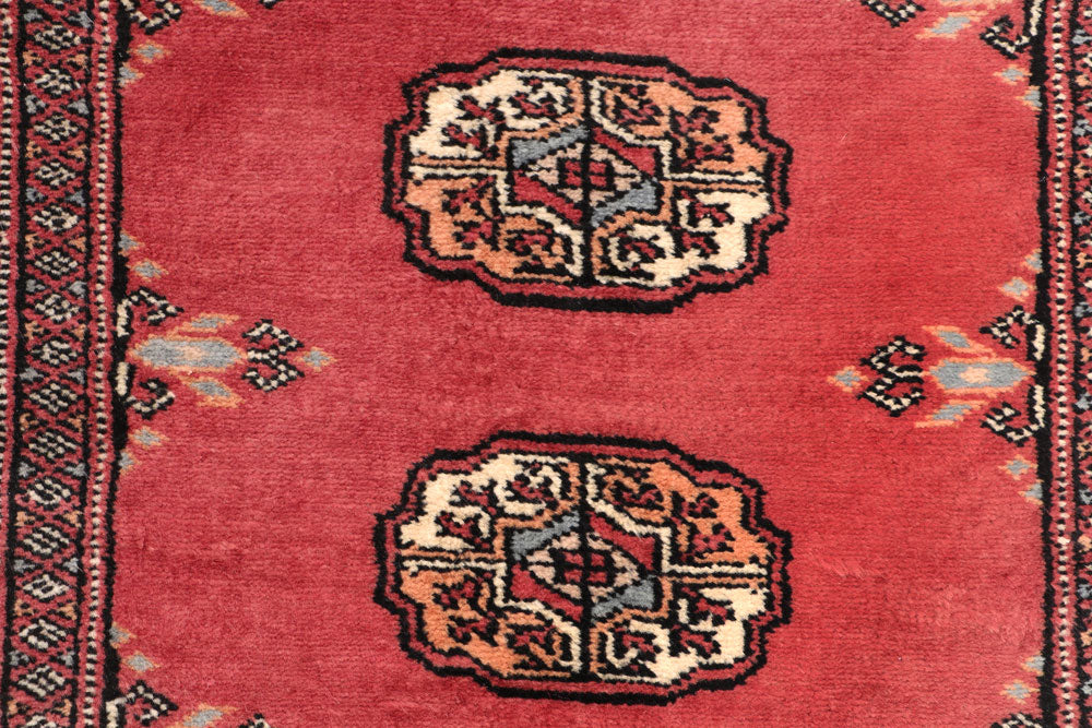 Indian Red Bokhara 2' 7 x 13' 9 - No. 47007 - ALRUG Rug Store
