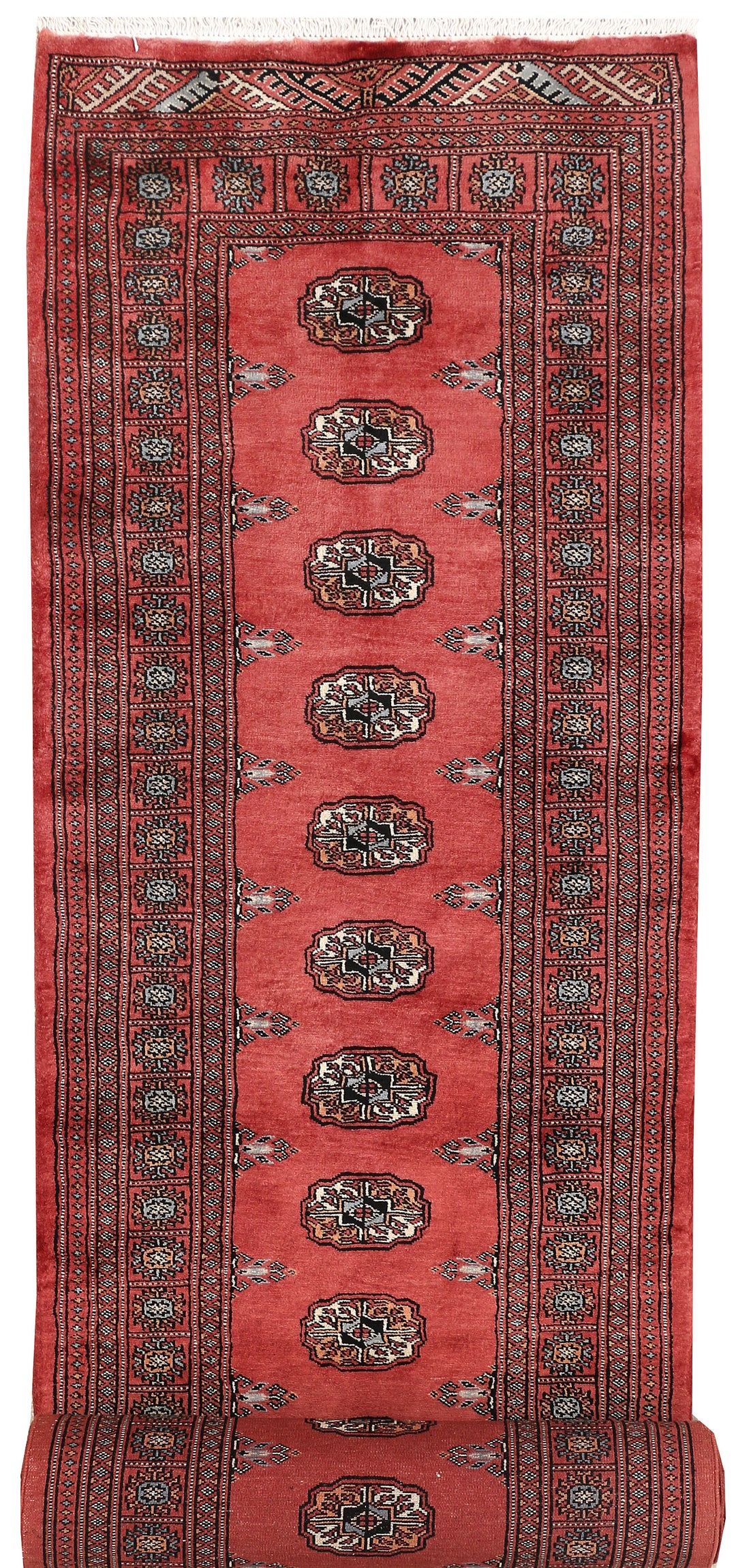 Indian Red Bokhara 2' 8 x 14' 5 - No. 47009 - ALRUG Rug Store