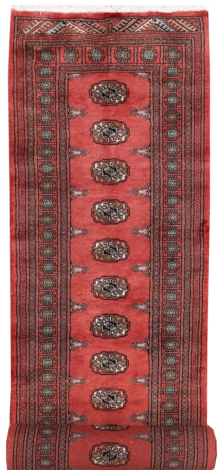 Indian Red Bokhara 2' 8 x 14' 5 - No. 47009 - ALRUG Rug Store