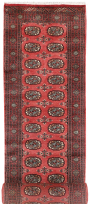 Indian Red Bokhara 2' 6 x 14' 1 - No. 47016 - ALRUG Rug Store