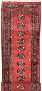 Indian Red Bokhara 2' 8 x 13' 11 - No. 47018 - ALRUG Rug Store