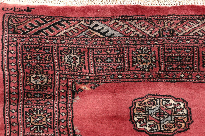 Indian Red Bokhara 2' 8 x 13' 9 - No. 47022 - ALRUG Rug Store