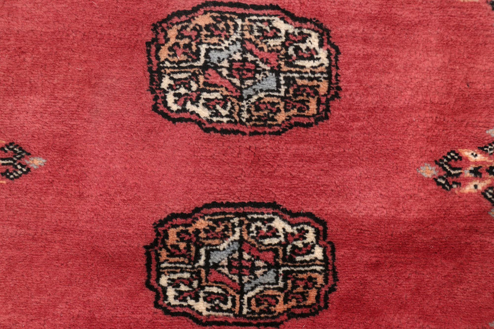 Indian Red Bokhara 2' 8 x 13' 9 - No. 47022 - ALRUG Rug Store