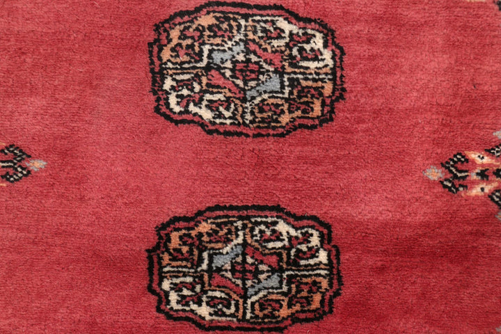 Indian Red Bokhara 2' 8 x 13' 9 - No. 47022 - ALRUG Rug Store