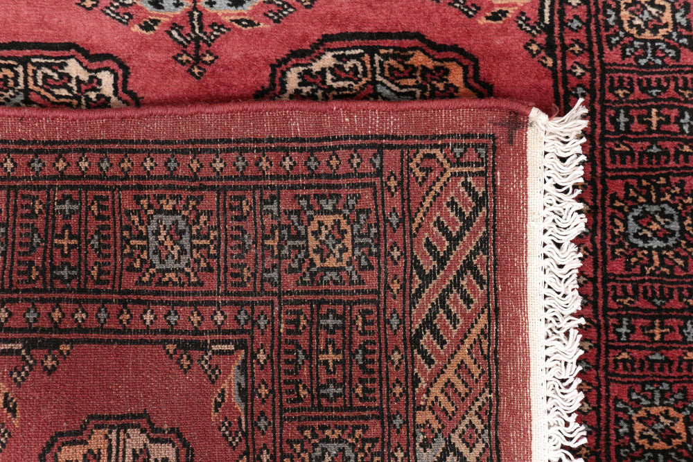 Indian Red Bokhara 2' 7 x 13' 10 - No. 47024 - ALRUG Rug Store