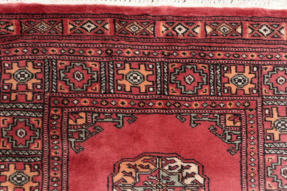 Indian Red Bokhara 2' 7 x 15' 6 - No. 47026 - ALRUG Rug Store