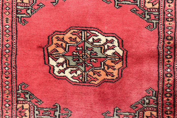 Indian Red Bokhara 2' 7 x 15' 6 - No. 47026 - ALRUG Rug Store