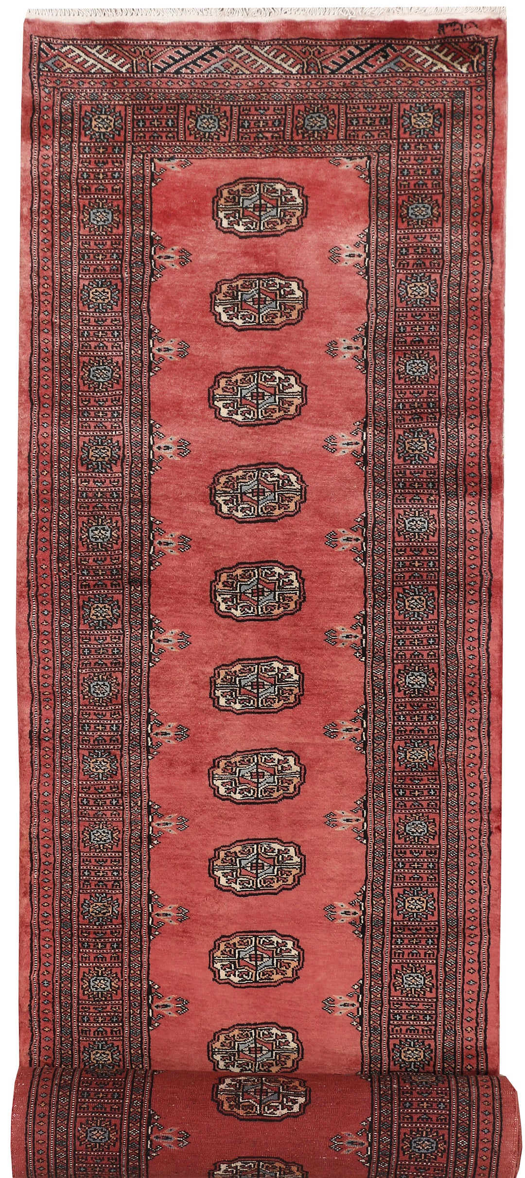 Indian Red Bokhara 2' 8 x 15' 1 - No. 47030 - ALRUG Rug Store