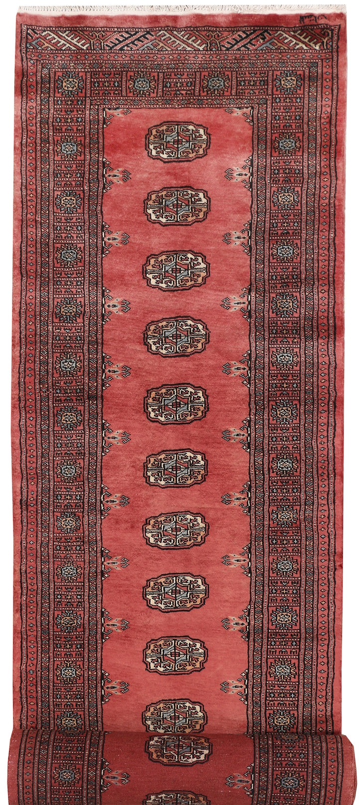 Indian Red Bokhara 2'  8" x 15'  1" - No. QA54266
