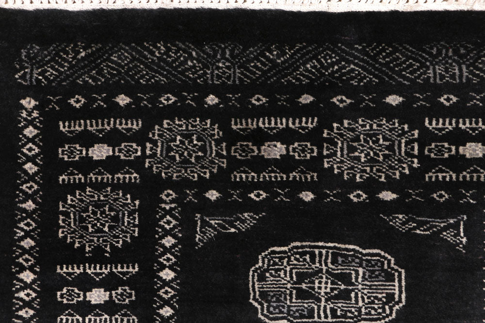 Black Bokhara 2' 7 x 15' 3 - No. 47031 - ALRUG Rug Store