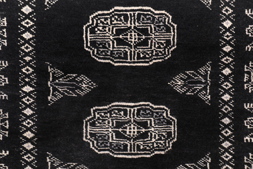 Black Bokhara 2' 7 x 15' 3 - No. 47031 - ALRUG Rug Store