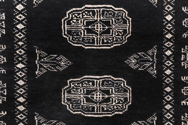 Black Bokhara 2' 7 x 15' 3 - No. 47031 - ALRUG Rug Store