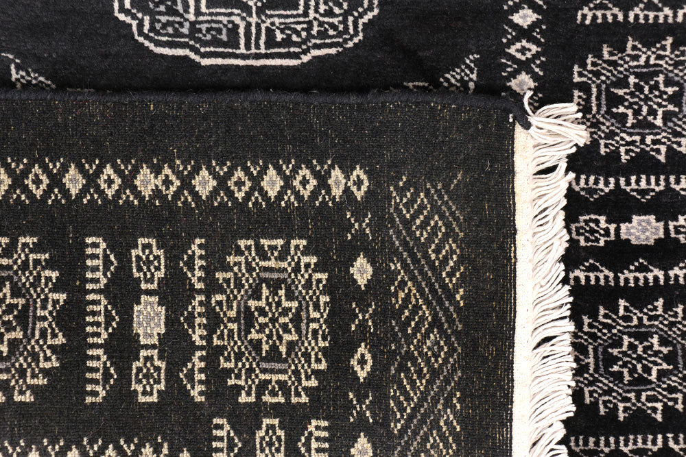Black Bokhara 2' 7 x 15' 3 - No. 47031 - ALRUG Rug Store