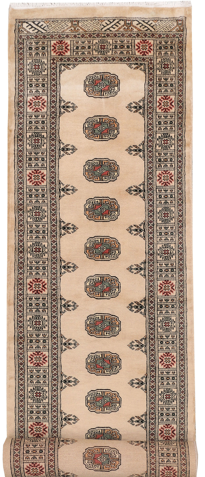 Tan Bokhara 2' 6 x 13' 7 - No. 47033 - ALRUG Rug Store