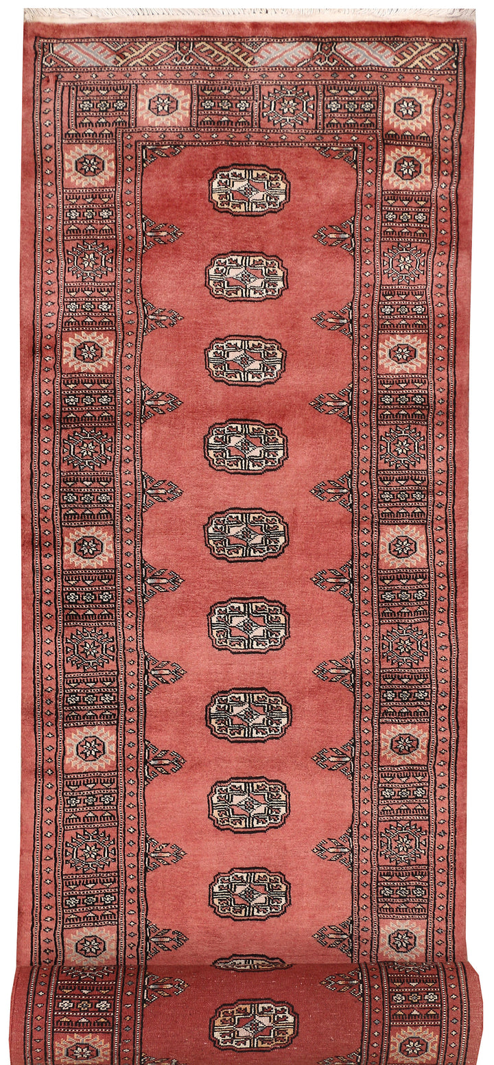 Indian Red Bokhara 2' 9 x 14' 1 - No. 47034 - ALRUG Rug Store