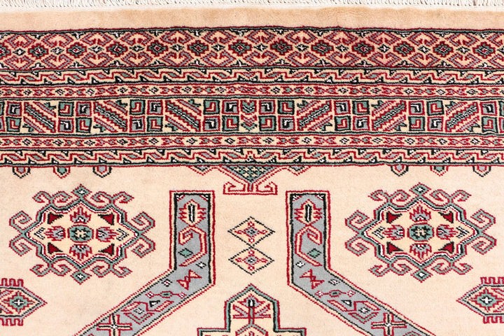 White Caucasian Rug 4' 2" x 6' 5" Hand-Knotted view