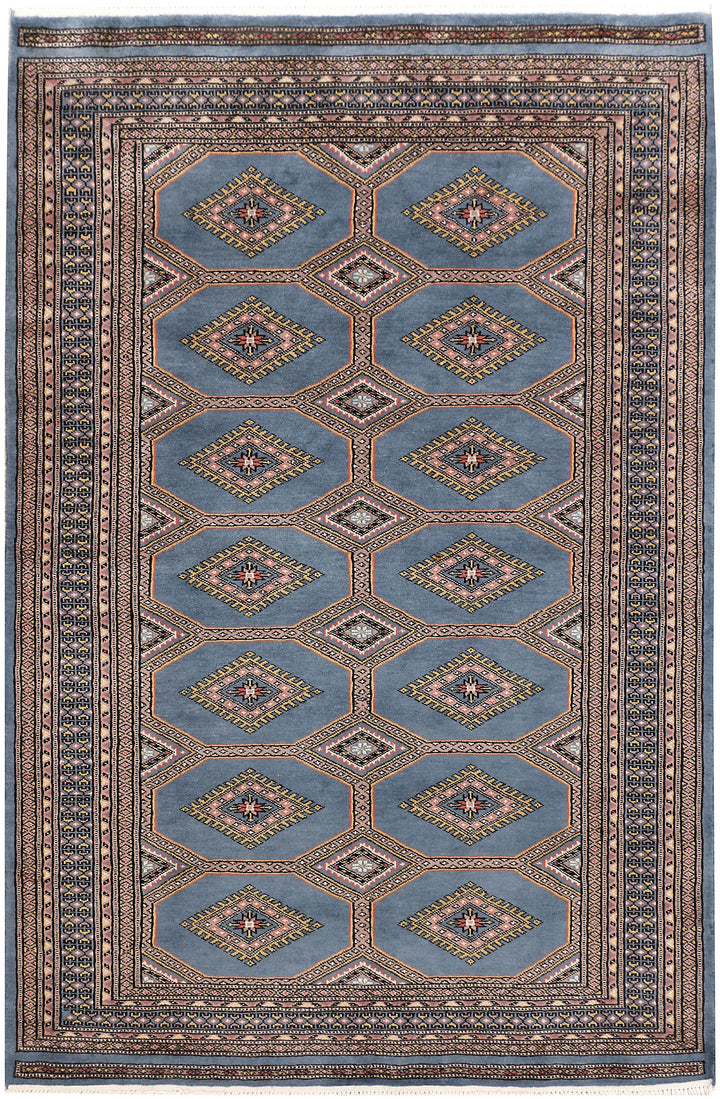 Steel Blue Jaldar 4'  1" x 6'  2" - No. QA38566