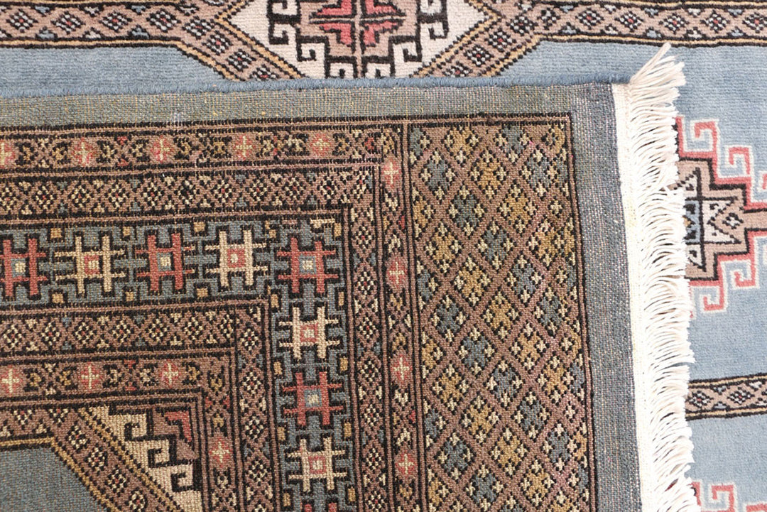 Steel Blue Jaldar 4'  1" x 6'  9" - No. QA25589