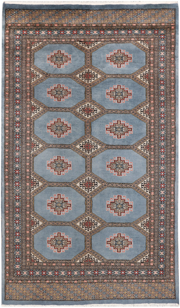 Steel Blue Jaldar 4'  1" x 6'  9" - No. QA25589