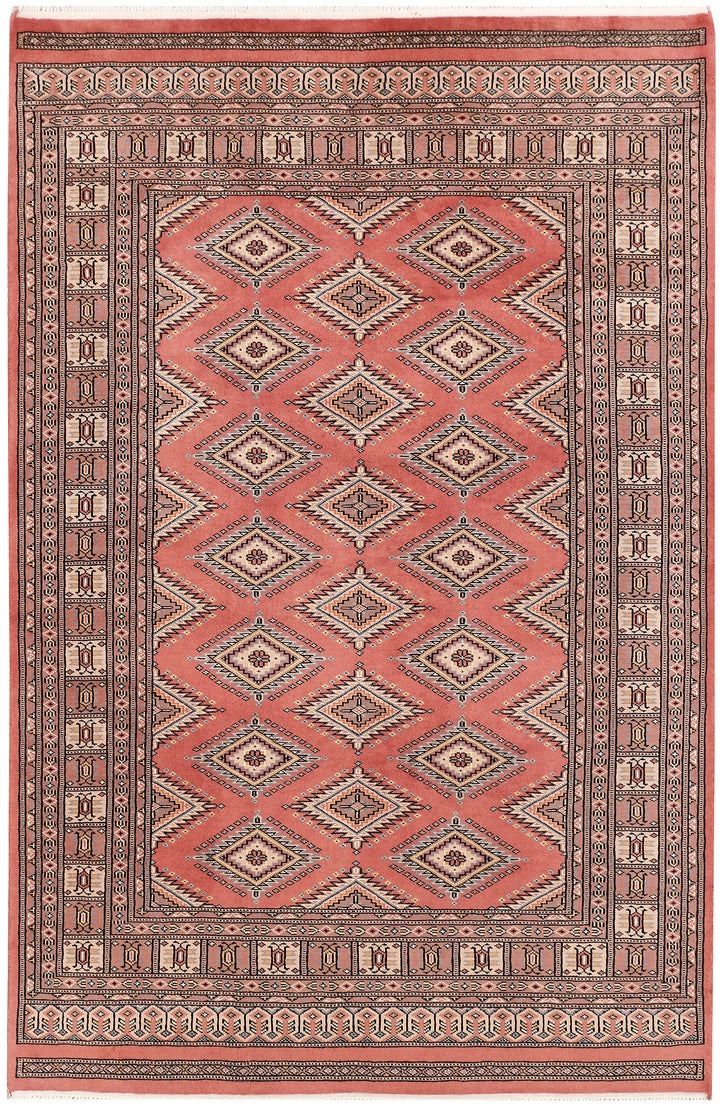 Indian Red Jaldar 4' 2 x 6' 3 - No. 47065 - ALRUG Rug Store
