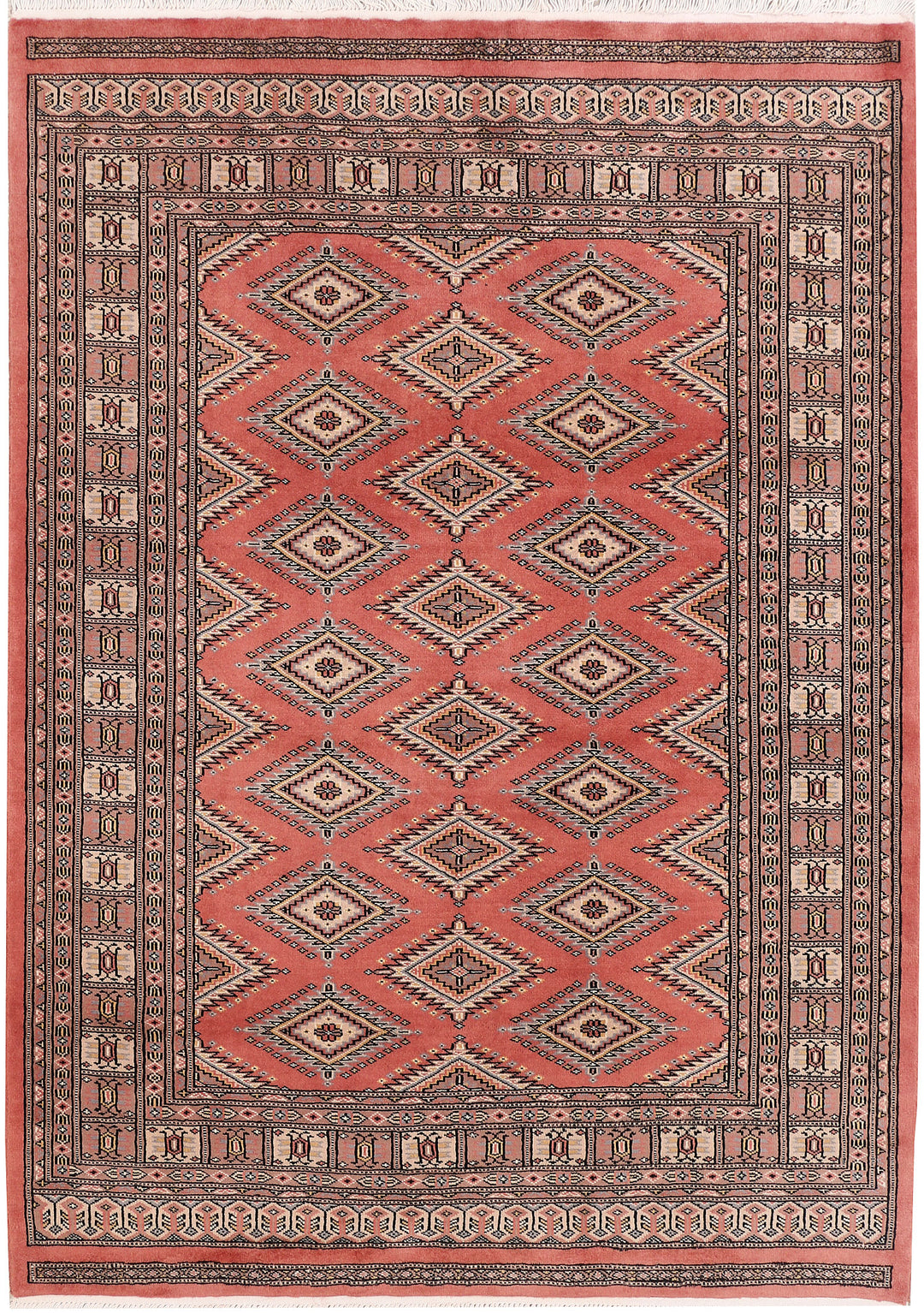 Salmon Jaldar 4' 4 x 5' 11 - No. 47070 - ALRUG Rug Store