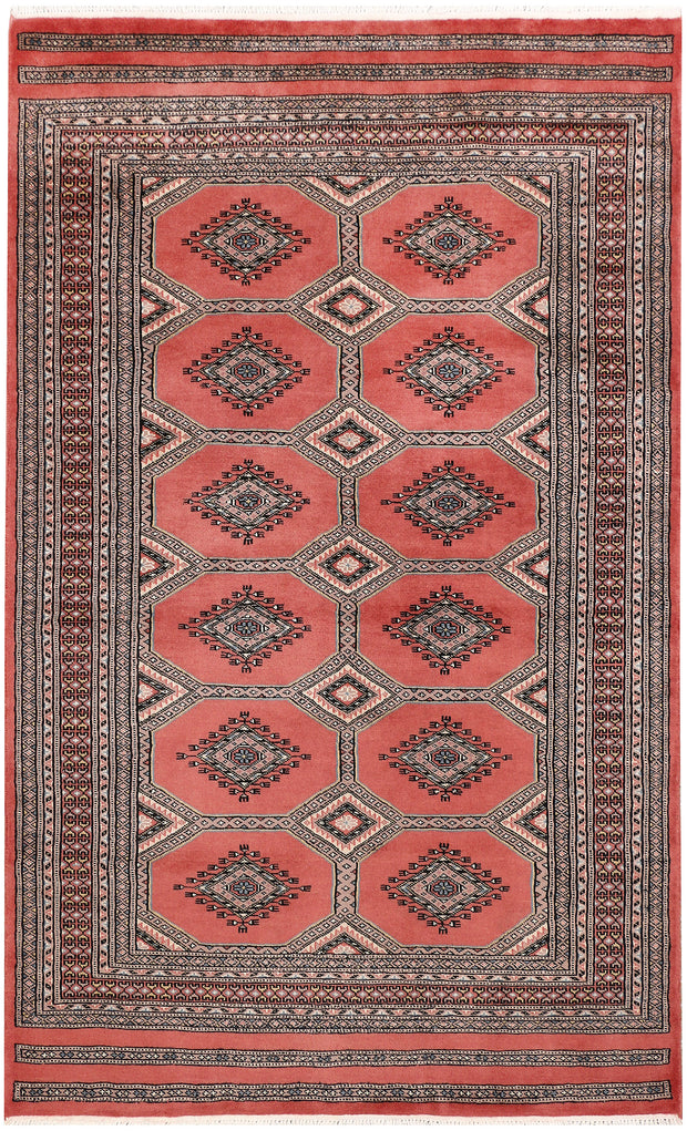 Indian Red Jaldar 4'  1" x 6'  7" - No. QA20708