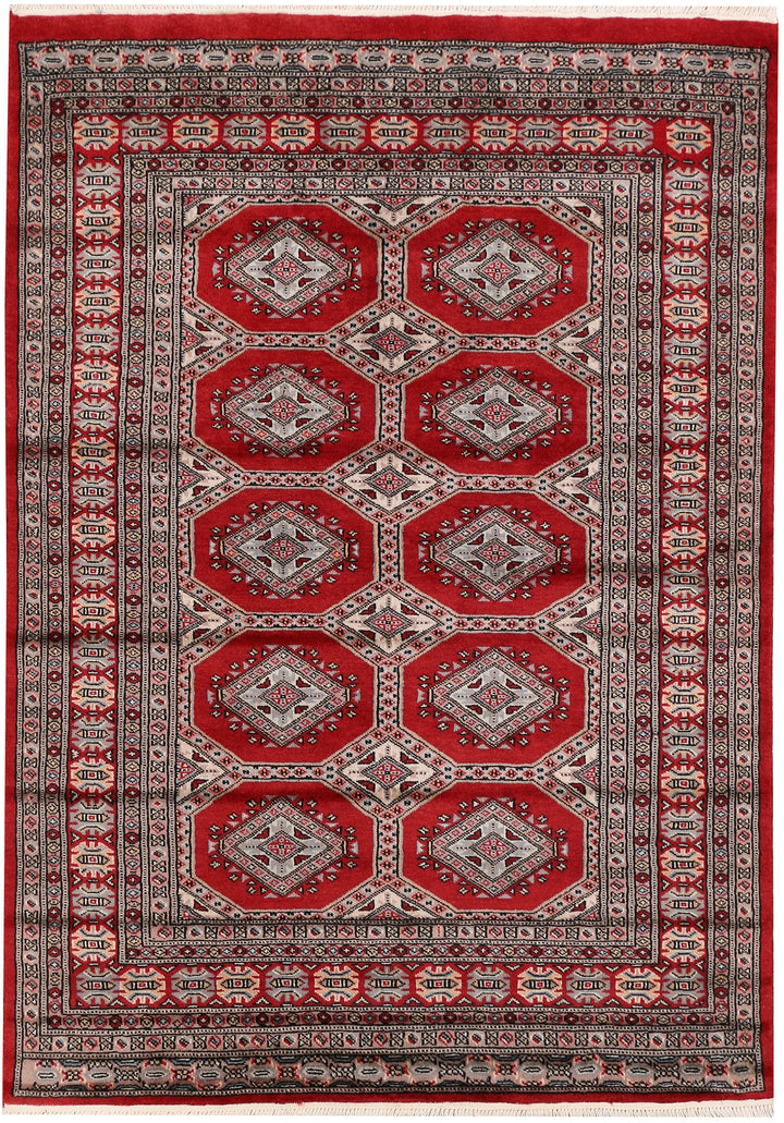 Dark Red Jaldar 4'  1" x 5'  9" - No. QA65435