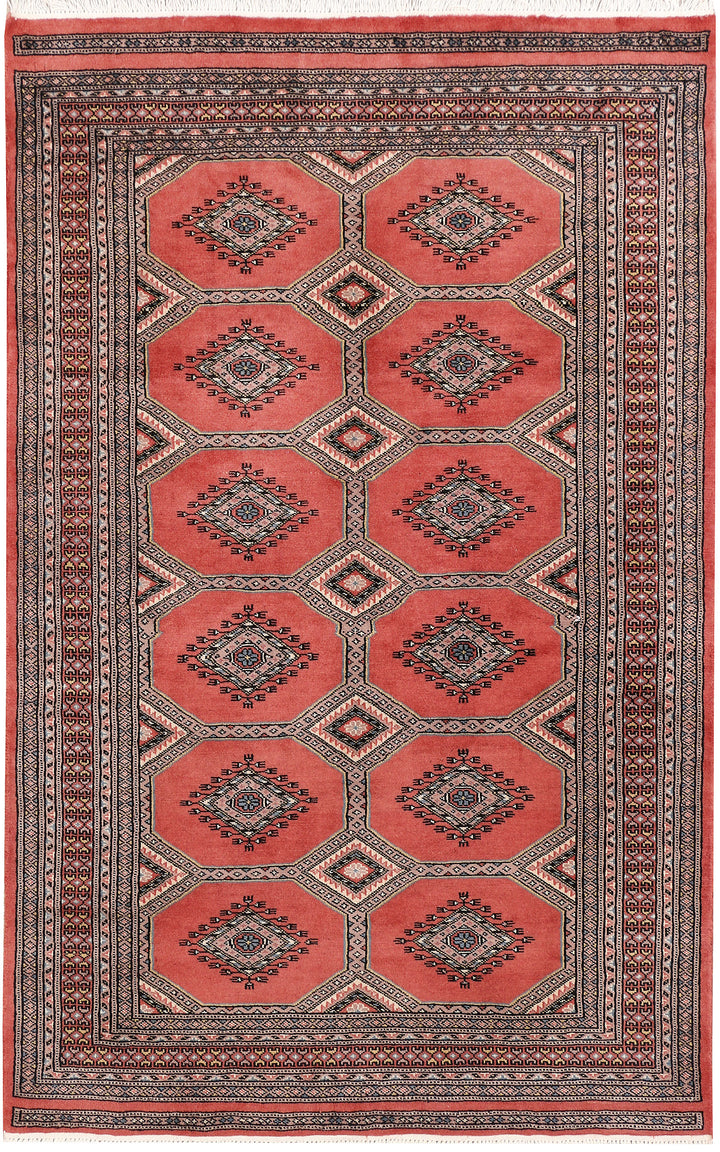 Indian Red Jaldar 4'  x" 6'  4" - No. QA91555