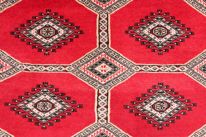 Dark Red Jaldar 4'  2" x 6'  6" - No. QA11411