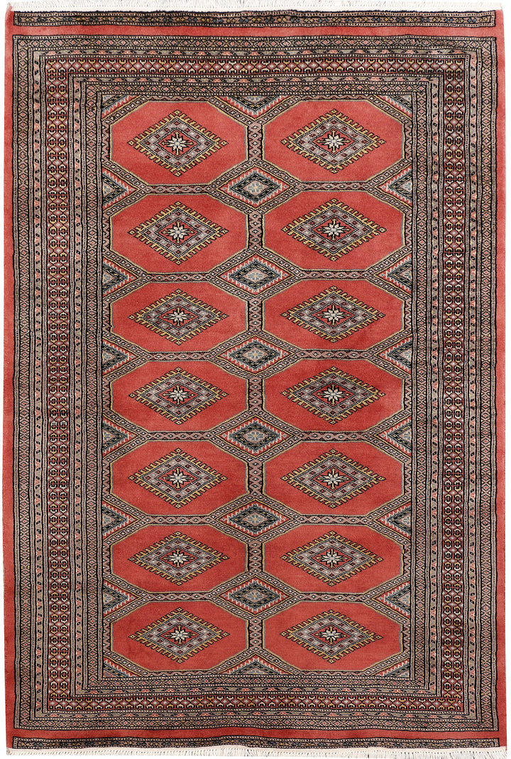 Indian Red Jaldar 4'  1" x 6' " - No. QA70653