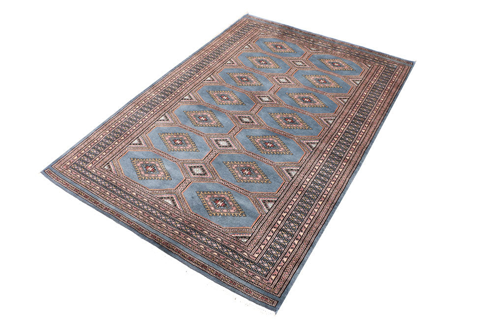 Steel Blue Jaldar 4' 1 x 6' - No. 47104 - ALRUG Rug Store