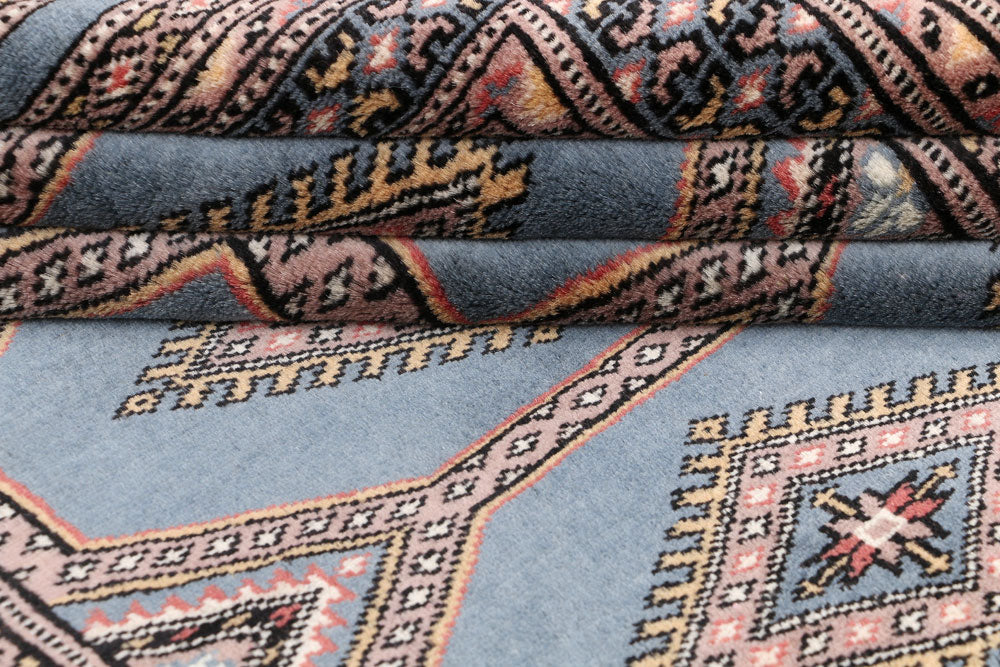 Steel Blue Jaldar 4' 1 x 6' - No. 47104 - ALRUG Rug Store