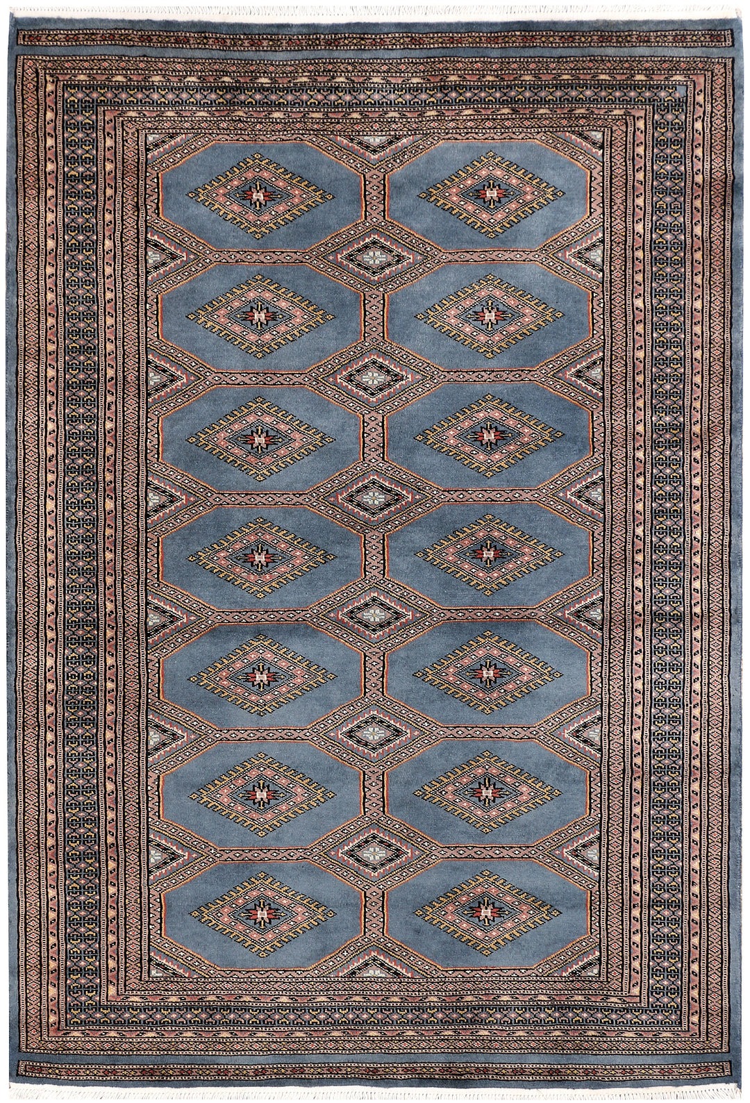 Steel Blue Jaldar 4' 1 x 6' - No. 47104 - ALRUG Rug Store
