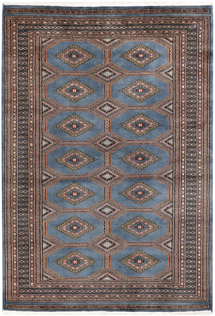 Steel Blue Jaldar 4' 1 x 6' - No. 47104 - ALRUG Rug Store