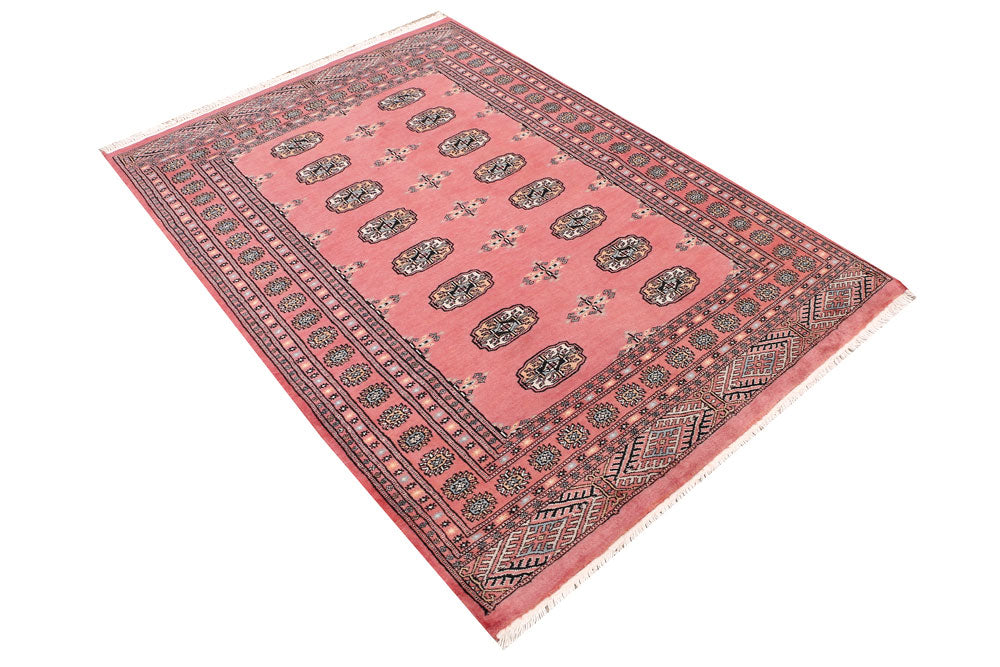 Indian Red Bokhara 4' 2 x 5' 11 - No. 47111 - ALRUG Rug Store