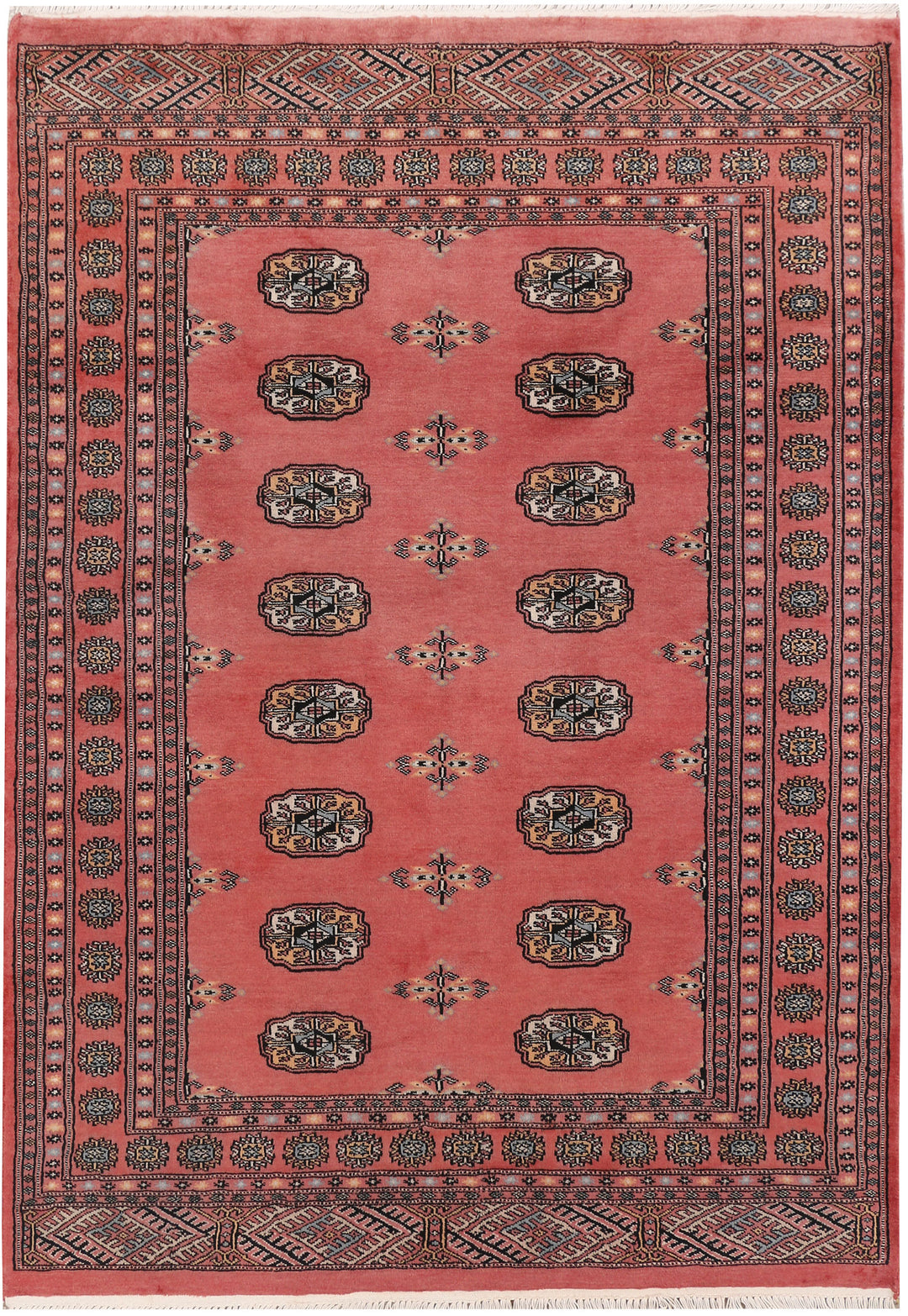 Indian Red Bokhara 4' 2 x 5' 11 - No. 47111 - ALRUG Rug Store