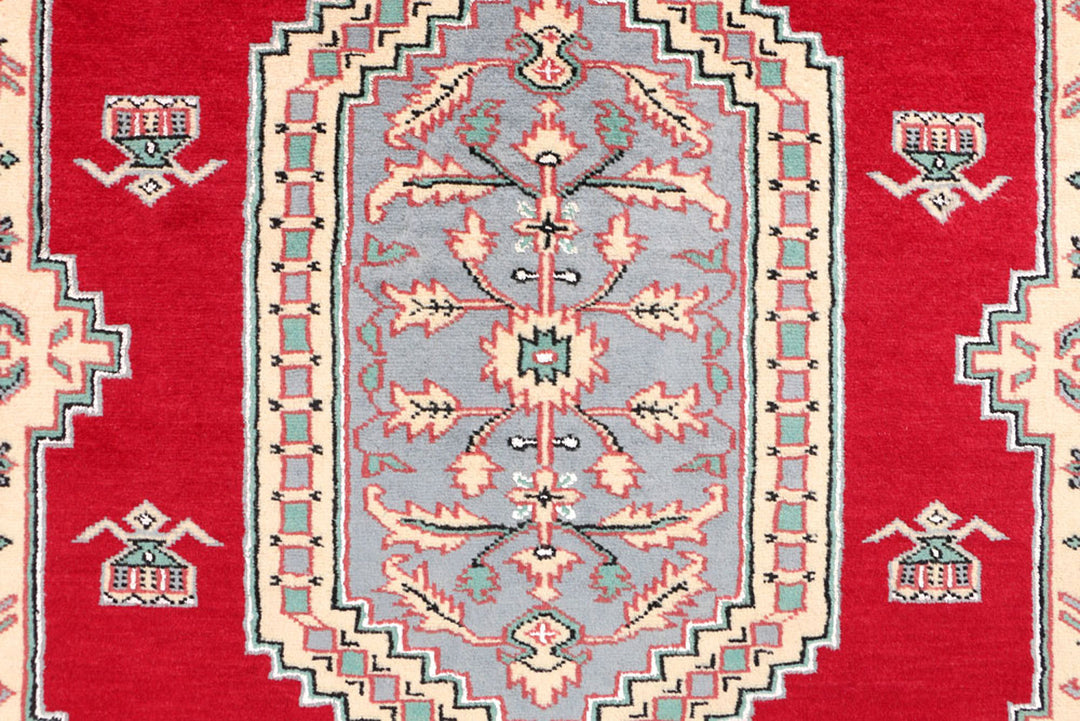 Dark Red Caucasian 4'  4" x 6'  1" - No. QA11092