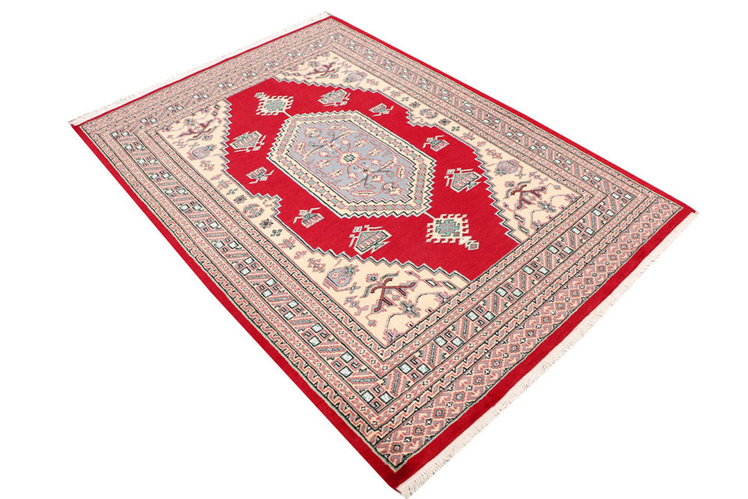 Dark Red Caucasian 4' 4 x 6' 1 - No. 47114